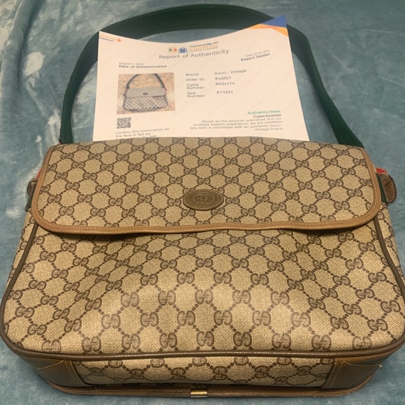 Genuine Gucci messenger bag complete with certificate - Picture 3 of 16